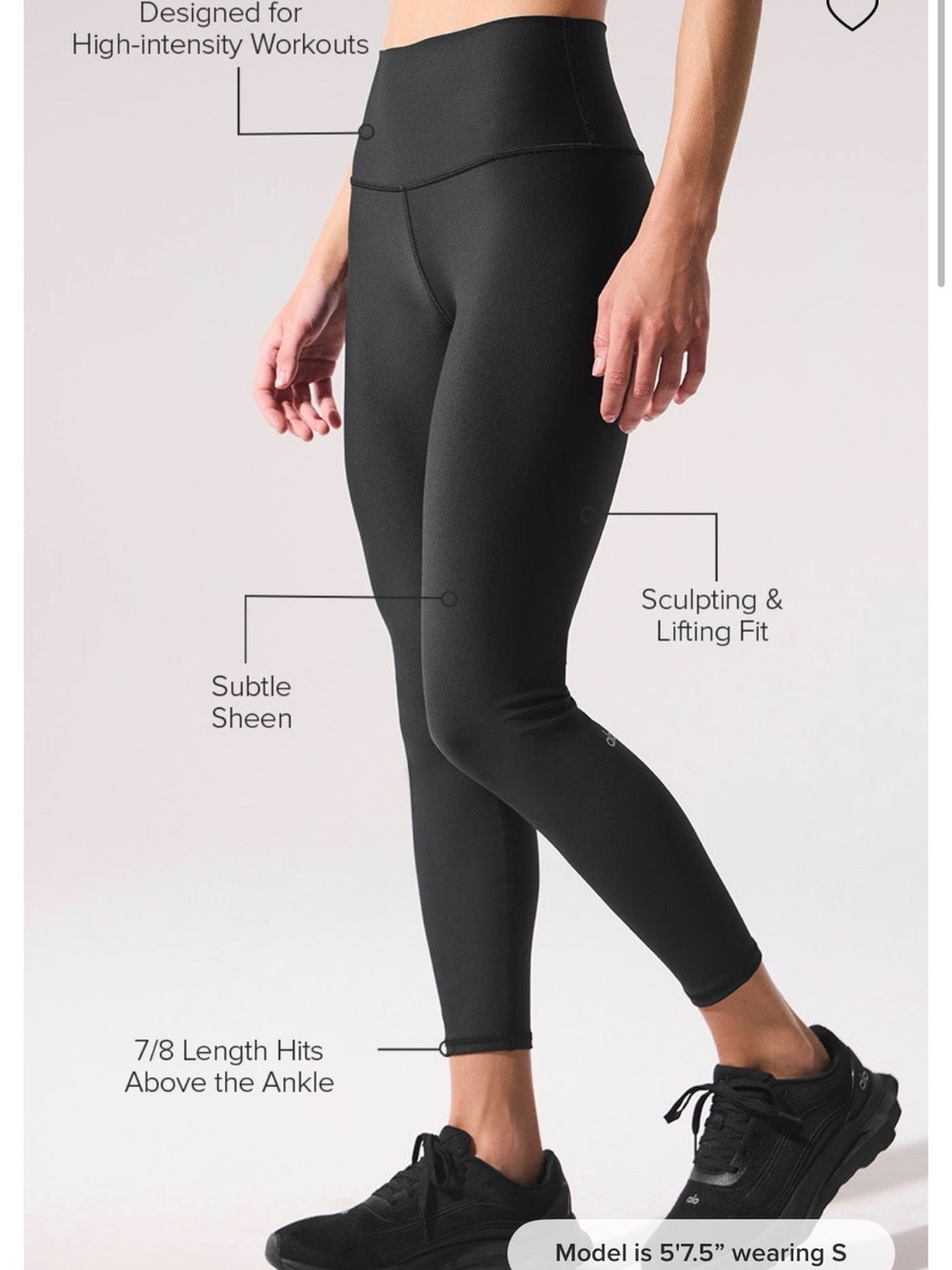 Alo Airlift 7/8 Legging - Black